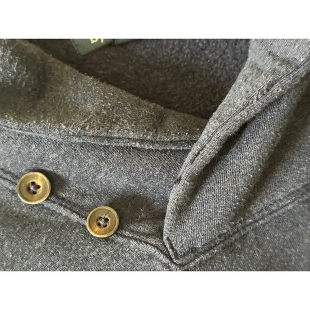 Polo by Ralph Lauren Navy Shawl Collar Pullover with Brown Elbow Patches